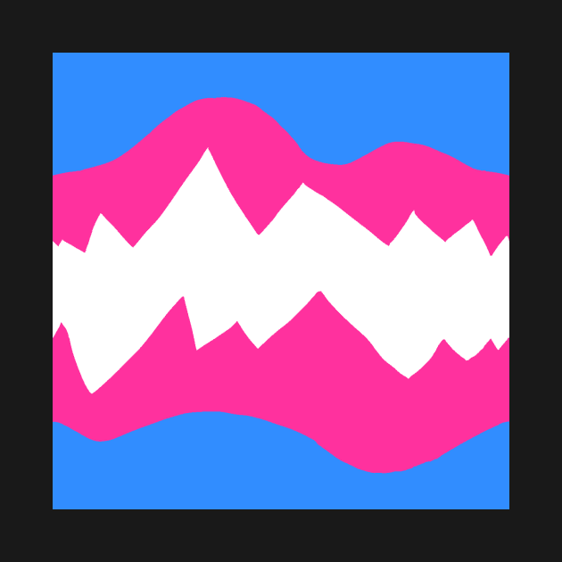 trans flag mouth agape by diffrances