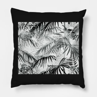 Tropically (BW) Pillow