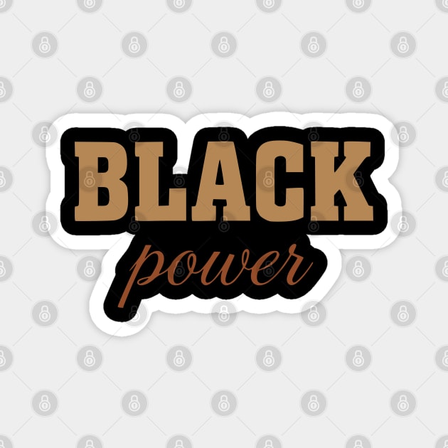 Black Power - Classic, Essential Statement of Empowerment Magnet by UrbanLifeApparel