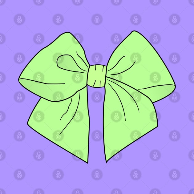 Spring Green Vector Bow by LozMac