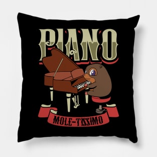 Piano Mole-tissimo - Mole on the piano Pillow