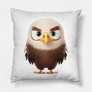 Eagle Cute Adorable Humorous Illustration Pillow