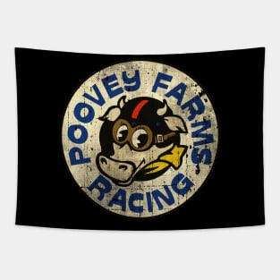 Vintage Poovey Farms Racing Tapestry