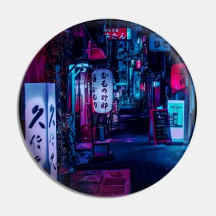 Tokyo Street Neon Synthwave Pin