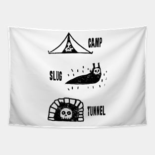 Camp Slug Tunnel Tapestry