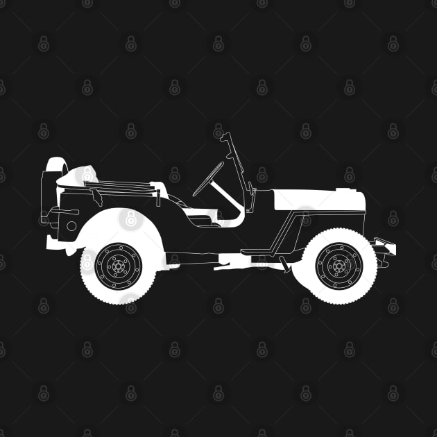 Willys White Outline by kindacoolbutnotreally