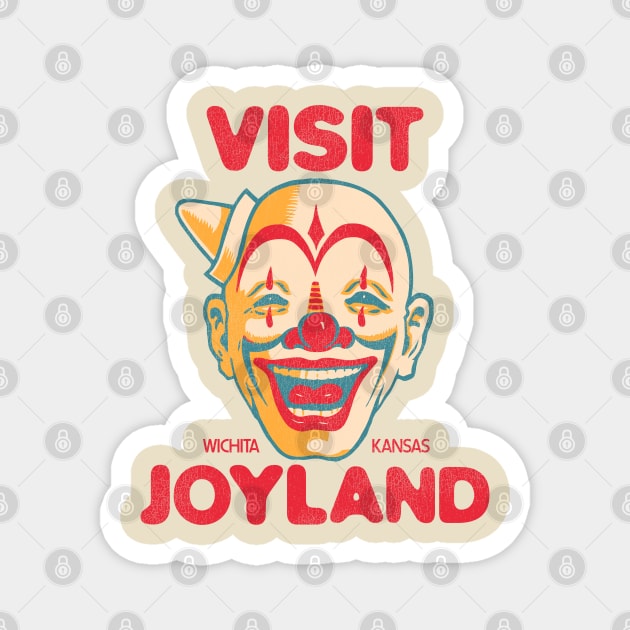 Visit Joyland Retro Defunct Amusement Park Wichita Kansas Magnet by darklordpug