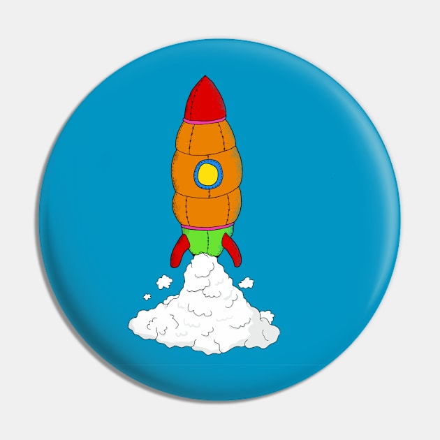 plush rocket Pin by gazonula