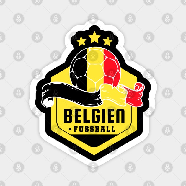 Belgien Fussball Magnet by footballomatic