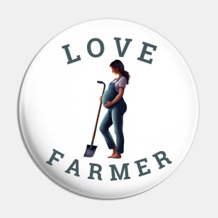 Love Farmer Surrogate Mother Mother's Day Gift Pin