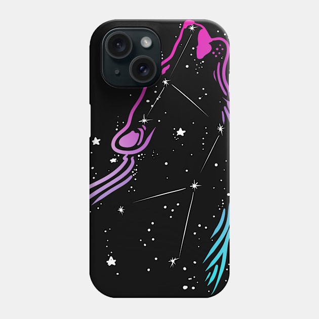 Wolf Constellation Phone Case by absolemstudio