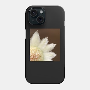 Feathery flannel flower ... real close Phone Case