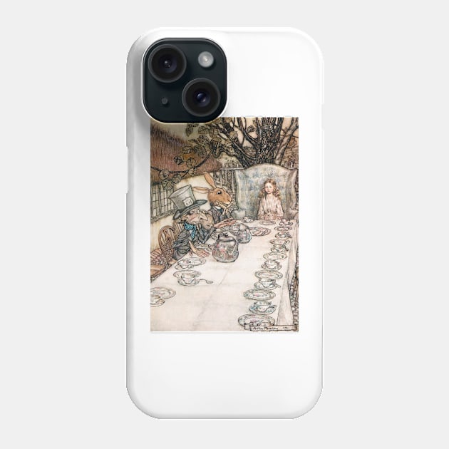 Alice In Wonderland - Arthur Rackham - 5 Phone Case by Illustration Station