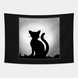 Stargazing Kitty Tapestry