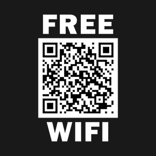 Rick Roll QR Code Prank Free Wifi T-Shirt