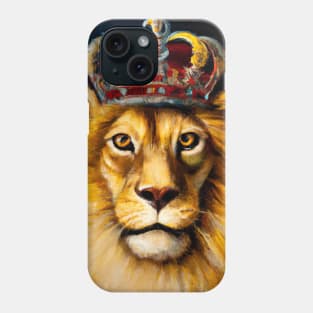 Lion with Crown Phone Case