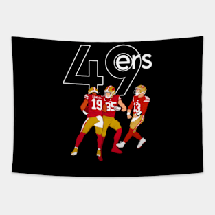 George kittle x Deebo Samuel x Brock Purdy - 49ers Tapestry