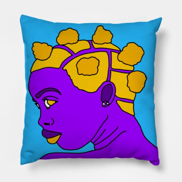 Royal Bantu Pillow by SolKym Studios 