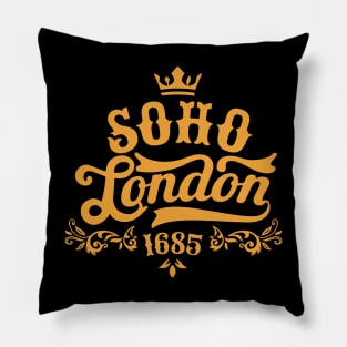 London Soho, London Soho Schriftzug, London Soho Style Pillow