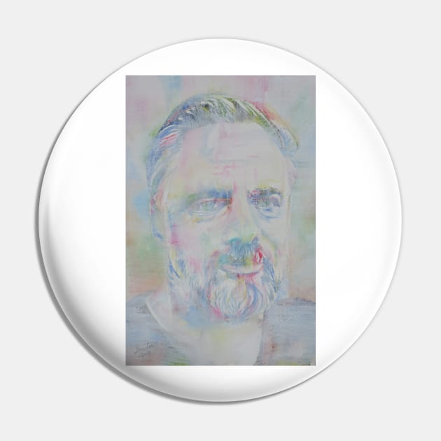 PHILIP K. DICK watercolor and acrylic portrait .2 Pin by lautir