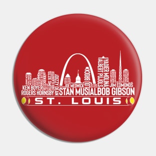 St. Louis Baseball Team All Time Legends, St. Louis City Skyline Pin
