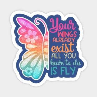 your wings already exist all you have to do is fly 2 Magnet