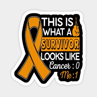 leukemia cancer survivor t shirt cancer 0 me 1 Magnet