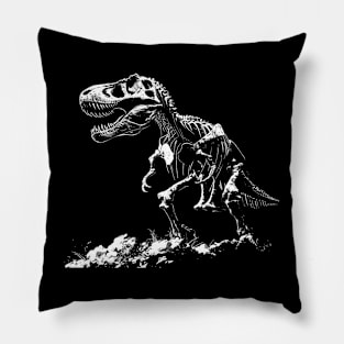 t rex skeleton Pillow