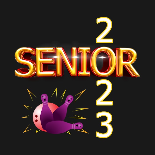 bowling Class of 2023 Senior Boys Girls Seniors by T-shirt_best_