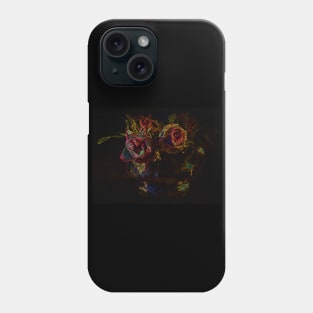 Black Panther Art - Flower Bouquet with Glowing Edges 8 Phone Case