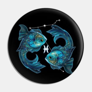 Pisces Zodiac Sign Astrology February March Birthday Pin