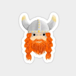 Cute But Deadly Viking Warrior Magnet