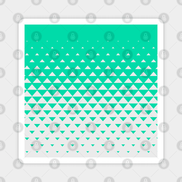 Triangle Gradient pattern Design Magnet by Eskitus Fashion