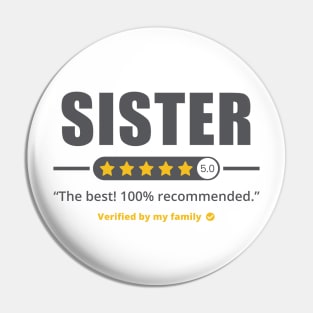 Five Stars Sister v2 Pin