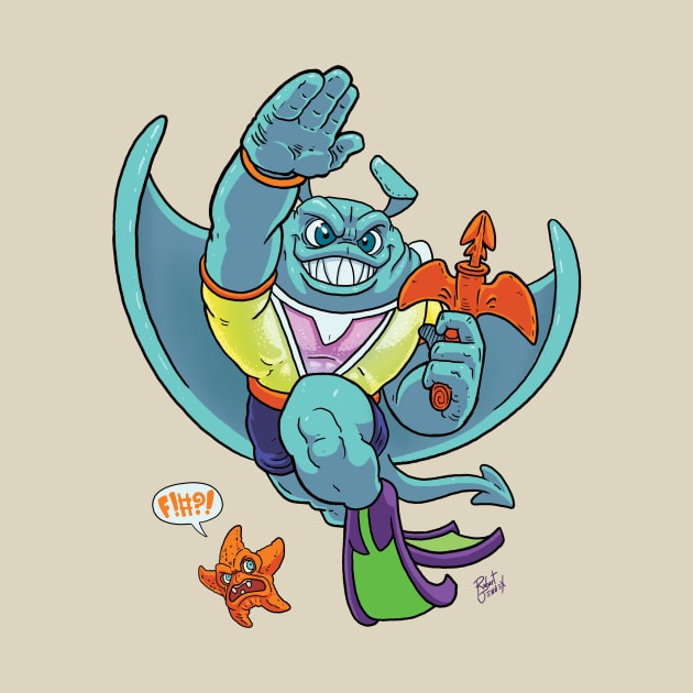 Ray Fillet the mutant Stingray hero. by JENNEX