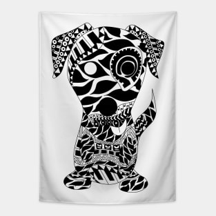 Bone dog ecopop Tapestry