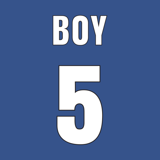 BOY NUMBER 5 BACK-PRINT by mn9