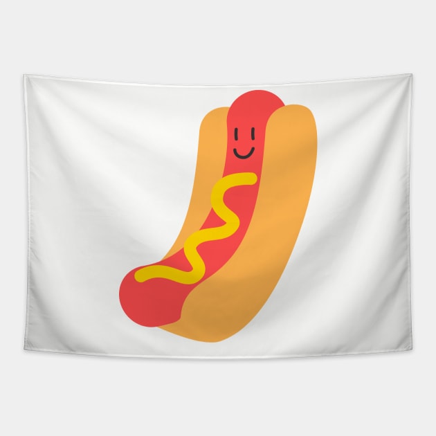 Smilin' Hotdog Tapestry by Joe Gottli