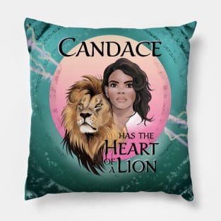 Candace Owens Lion Heart - magic lightning Pillow