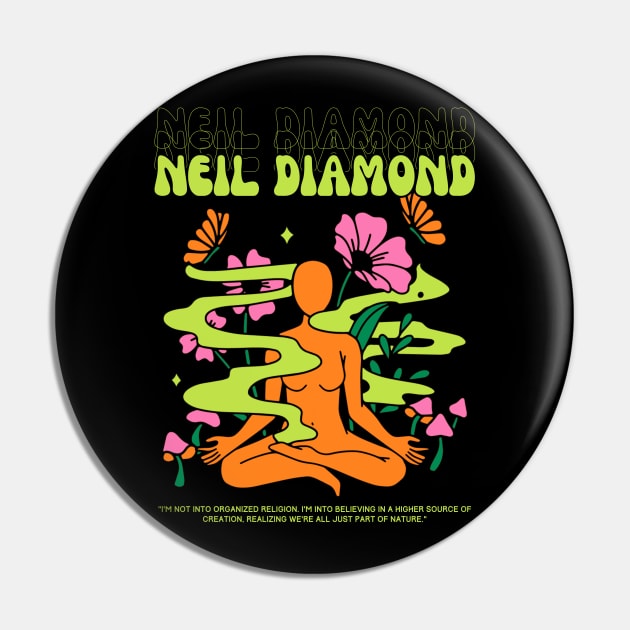 Neil Diamond // Yoga Pin by Mamamiyah