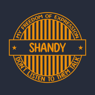 Shandy - Freedom of expression badge T-Shirt