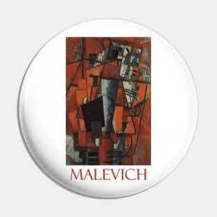 The Lady at the Piano by Kazimir Malevich Pin