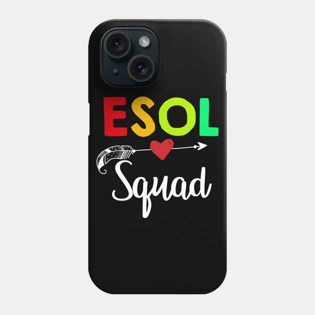 Esol Squad Teacher Back To School Phone Case by aaltadel