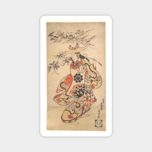 Vintage Woman during the Tanabata Festival Magnet
