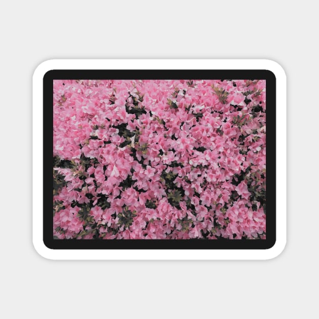 Pretty Little Flowers - Light Pink Magnet by softbluehum