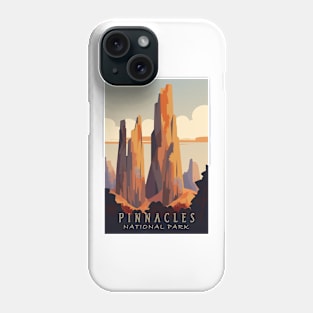 Pinnacles National Park Travel Poster Phone Case