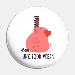 Junk Food Vegan Pin