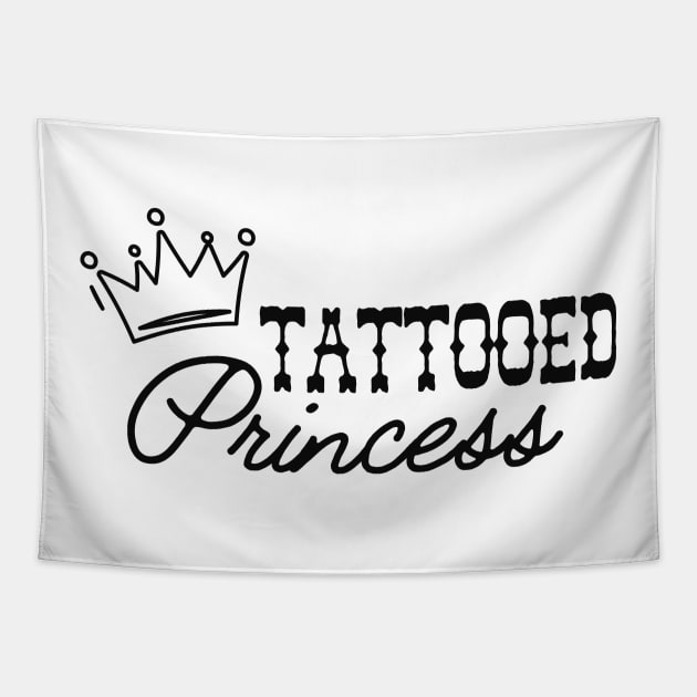 Tattooed Princess Tapestry by KC Happy Shop