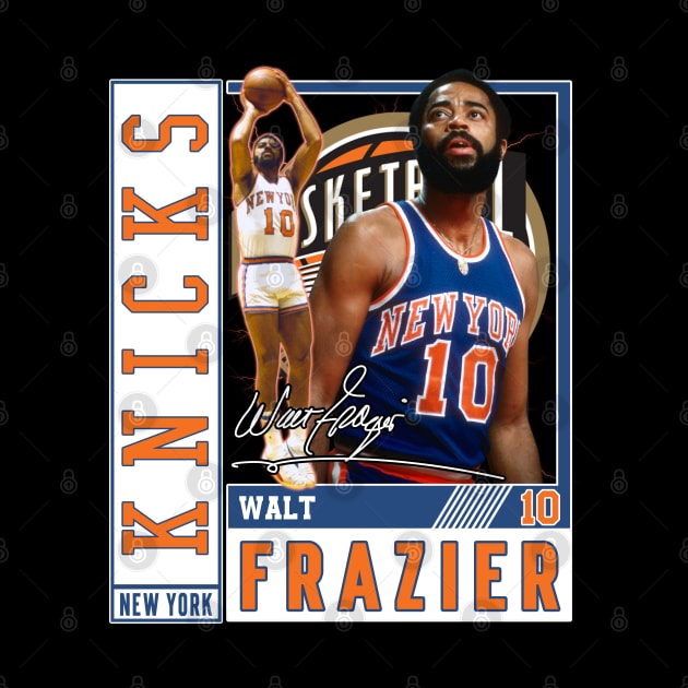 Walt Frazier The Clyde Basketball Legend Signature Vintage Retro 80s 90s Bootleg Rap Style by CarDE