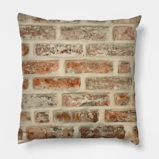 Red bricks hipster design. Pillow